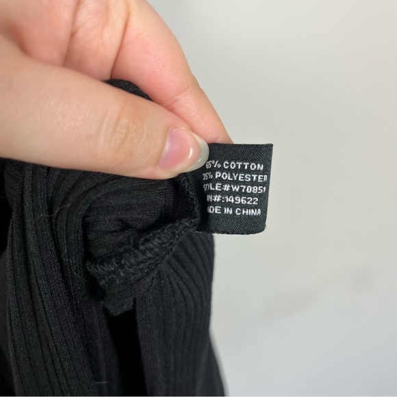 NWT WALTER BAKER BROOKLYN SLEEVELESS RIBBED MIDI DRESS IN BLACK SIZE MEDIUM - Picture 7 of 16